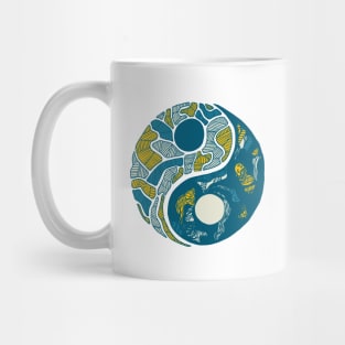 Retro Wave Abstract Yin Yang Mug